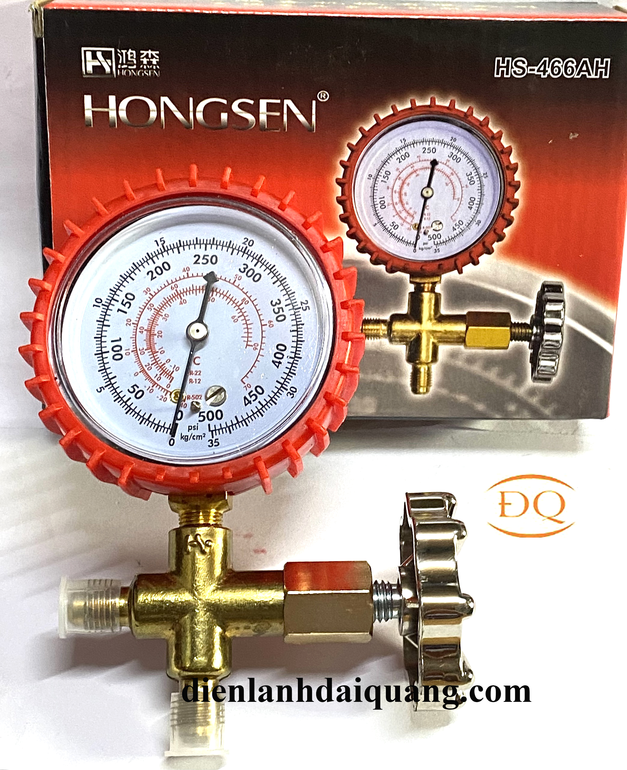 Đồng hồ  nạp gas đơn Hongsen cao áp (HS-466-AH)